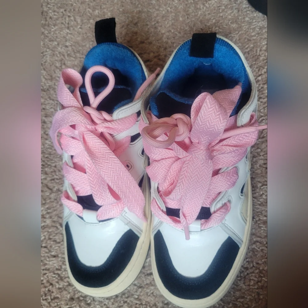 Steve Madden Kids Chunky Sneakers in Pink, White & Black